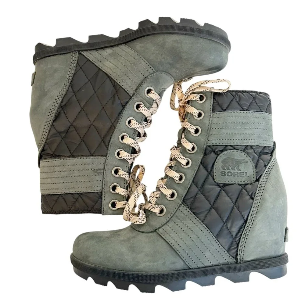 SOREL Lexie Wedge Quilted Waterproof Boots